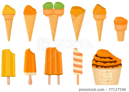 big kit ice cream popsicle different types in cone waffle cup big kit ice cream popsicle different types in cone waffle cup 77137596