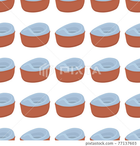 Abstract seamless plastic baby pots with comfortable handle Abstract seamless plastic baby pots with comfortable handle 77137603