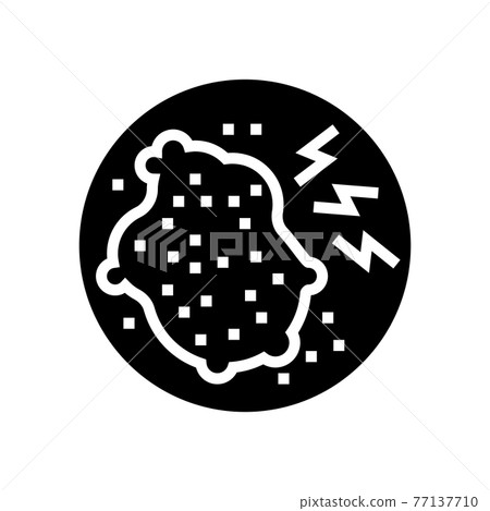 skin itch disease line icon vector illustration 77137710