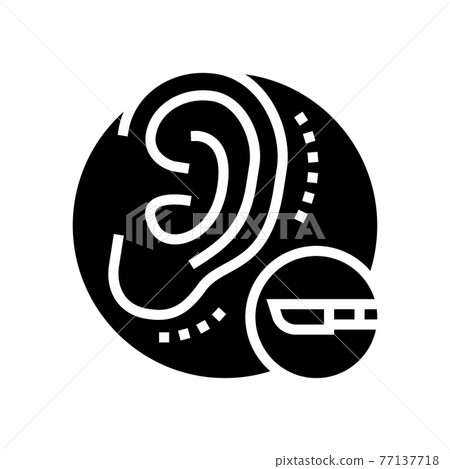 ear surgery line icon vector illustration 77137718