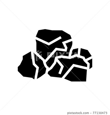 bauxite aluminium production line icon vector illustration 77138473