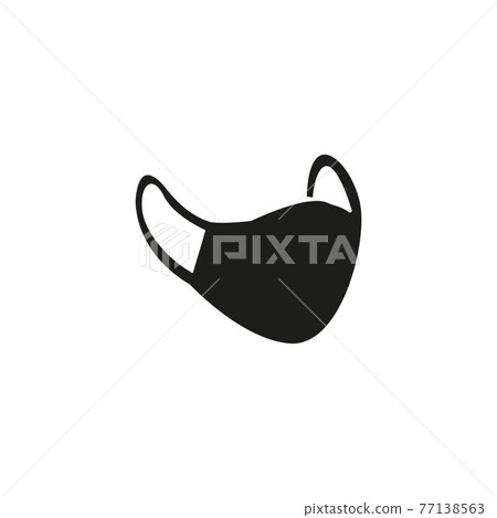 Anti-Dust Black Face Mask Template Vector For Running Anti-Dust Black Face Mask Template Vector For Running 77138563