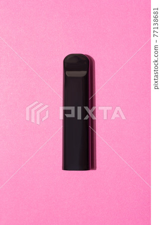 Black pod vape in the rose background 77138681