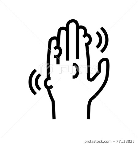 warts disease line icon vector illustration warts disease line icon vector illustration 77138825