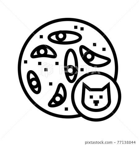 epithelial tissue line icon vector illustration 77138844