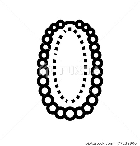 beads jewellery line icon vector illustration beads jewellery line icon vector illustration 77138900