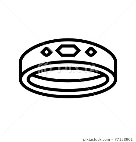 rings jewellery line icon vector illustration rings jewellery line icon vector illustration 77138901