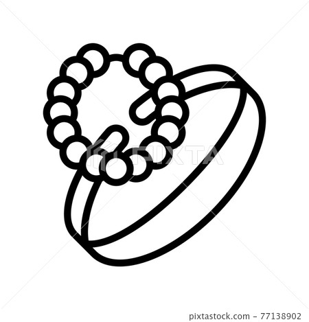 bracelets jewellery line icon vector illustration bracelets jewellery line icon vector illustration 77138902