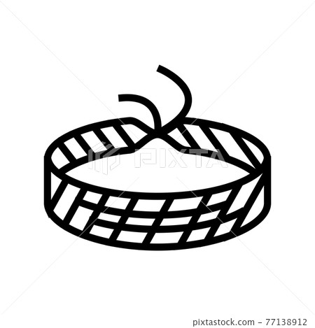 baubles jewellery line icon vector illustration 77138912