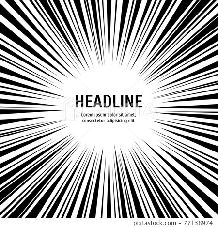Radial speed lines background - black and white lines backdrop Radial speed lines background - black and white lines backdrop 77138974