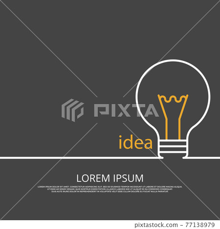 Idea concept background with light bulb Idea concept background with light bulb 77138979