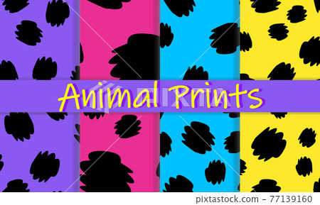 Leopard print design. Animal skin pattern.Vector illustration. Leopard print design. Animal skin pattern.Vector illustration. 77139160
