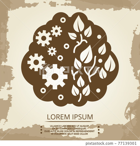 Two hemispheres brain 77139301