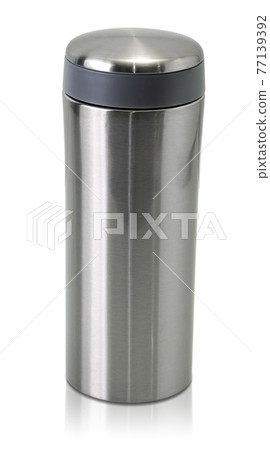Stainless steel tumbler isolated Stainless steel tumbler isolated 77139392