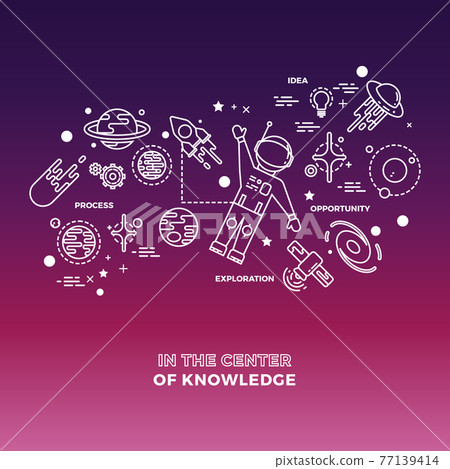 Education science concept isolated on colorful backdrop Education science concept isolated on colorful backdrop 77139414