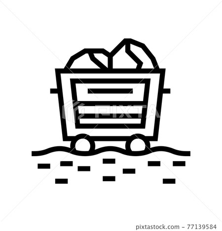 mining booty aluminium production line icon vector illustration 77139584