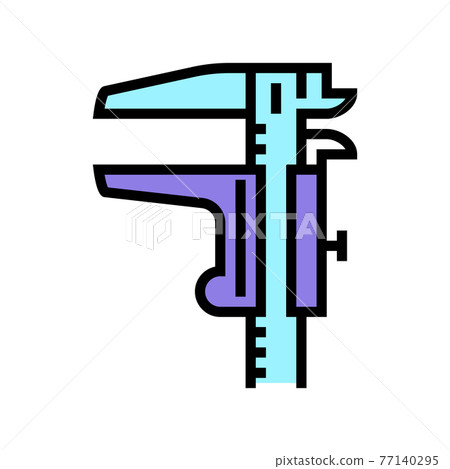calipers tool color icon vector illustration calipers tool color icon vector illustration 77140295