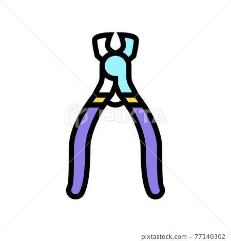 cutter jewellery color icon vector illustration cutter jewellery color icon vector illustration 77140302