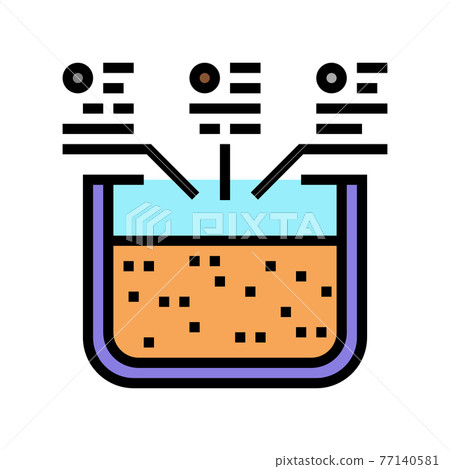 extrusion aluminium production color icon vector illustration 77140581