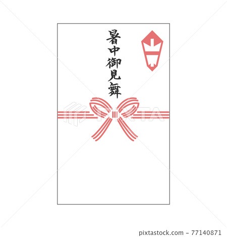 Summer greetings, Mizuhiki brush letters 77140871