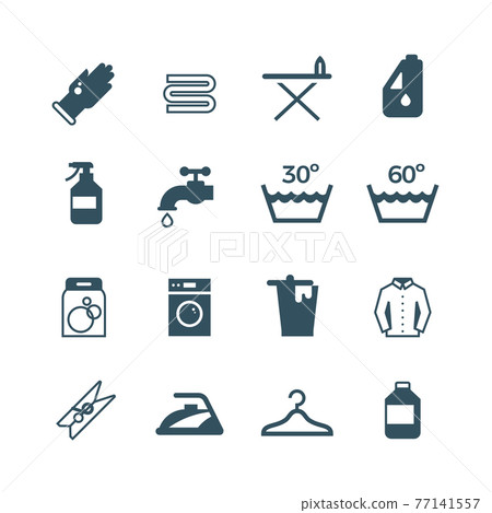 Housework and laundry icon 77141557