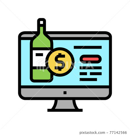 alcohol shop department color icon vector illustration alcohol shop department color icon vector illustration 77142566