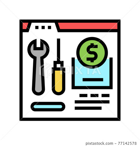 repair shop department color icon vector illustration repair shop department color icon vector illustration 77142578