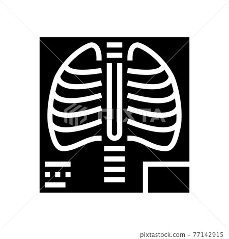 x-ray radiology glyph icon vector illustration flat x-ray radiology glyph icon vector illustration flat 77142915