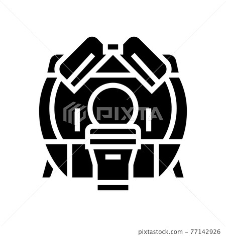 mri hospital radiology equipment glyph icon vector illustration mri hospital radiology equipment glyph icon vector illustration 77142926