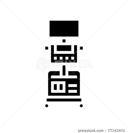 medical ultrasound scanner radiology glyph icon vector illustration medical ultrasound scanner radiology glyph icon vector illustration 77142933