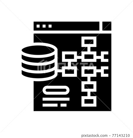 digital processing glyph icon vector... - Stock Illustration [77143210 ...