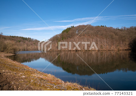 Dhunn water reservoir, Bergisches Land, Germany 77143321