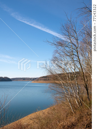 Dhunn water reservoir, Bergisches Land, Germany Dhunn water reservoir, Bergisches Land, Germany 77143322