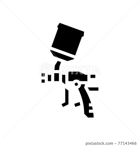 gun for painting from air compressor glyph icon vector illustration gun for painting from air compressor glyph icon vector illustration 77143466