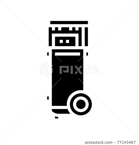 mobile air compressor glyph icon vector illustration mobile air compressor glyph icon vector illustration 77143467