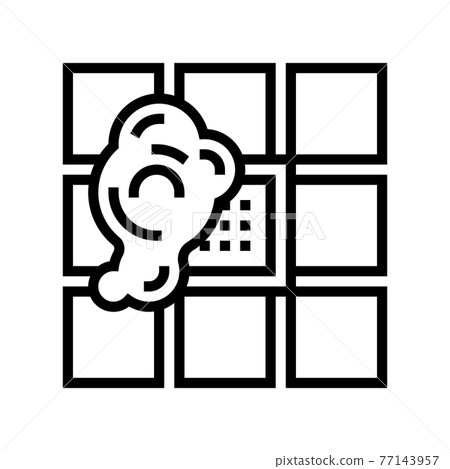 bath drainage line icon vector illustration flat 77143957