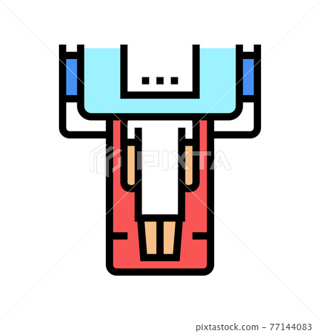 ct scan radiology color icon vector illustration ct scan radiology color icon vector illustration 77144083