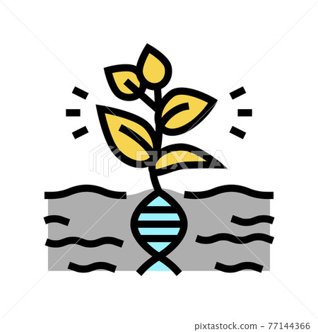 plant genetic color icon vector illustration flat plant genetic color icon vector illustration flat 77144366