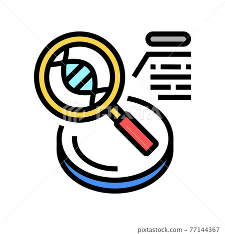 researching genetic molecule color icon vector illustration researching genetic molecule color icon vector illustration 77144367