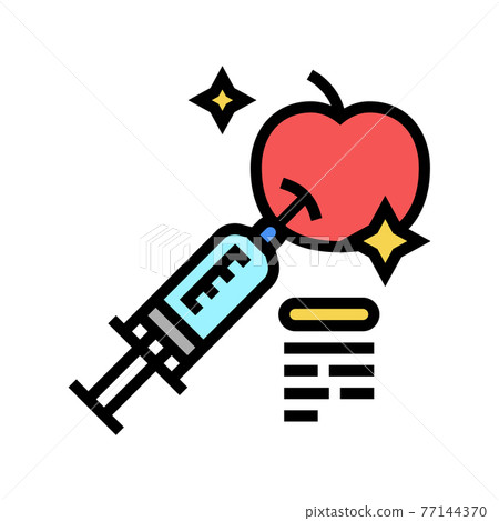 fruits genetic syringe color icon vector illustration fruits genetic syringe color icon vector illustration 77144370