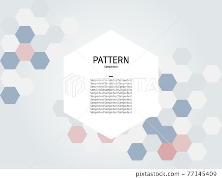 Hexagon pattern background illustration 77145409