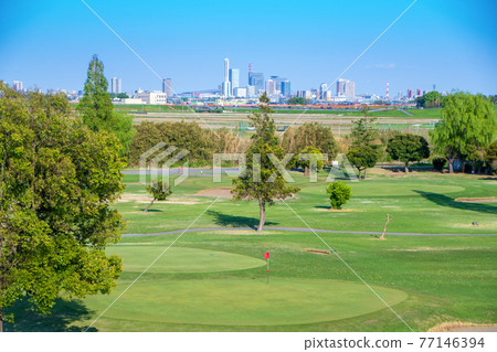 從荒川銀行到早春河床高爾夫球場埼玉新都心地區的風景 從荒川銀行到早春河床高爾夫球場埼玉新都心地區的風景 77146394