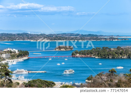 Matsushima, one of the three most scenic spots in Japan from Matsushima Park Matsushima, one of the three most scenic spots in Japan from Matsushima Park 77147054