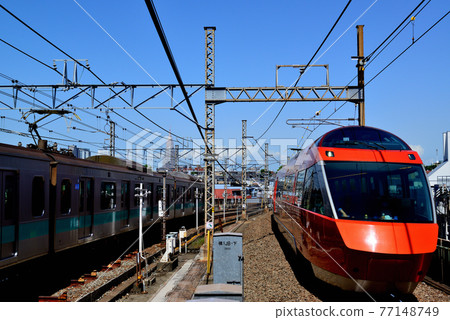Yoyogi-Uehara Station Odakyu Line, Romancecar Yoyogi-Uehara Station Odakyu Line, Romancecar 77148749