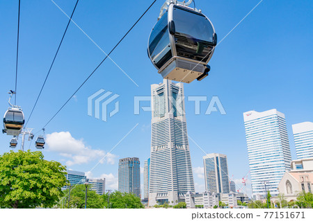 [神奈川縣] 好天氣的港未來城市索道 77151671