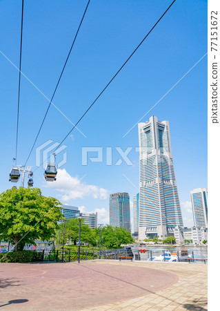 [神奈川縣] 好天氣的港未來城市索道 77151672