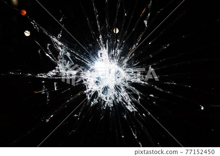 damaged glass texture 77152450