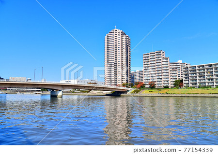 千住潮汐大橋（東京都荒川區）周邊景色 [2020.11] 77154339