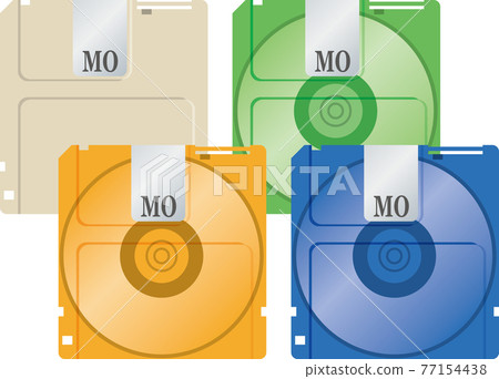 MO（磁光盤）的圖像說明。顏色設置（記錄介質） 77154438