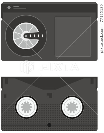 錄像帶(Betamax)的圖像說明(正面和背面) 錄像帶(Betamax)的圖像說明(正面和背面) 77155189